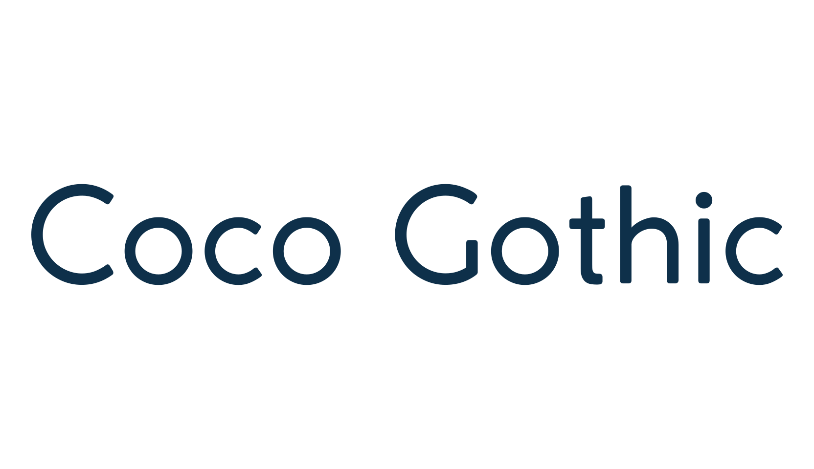 Coco Gothic, sans serif font preview