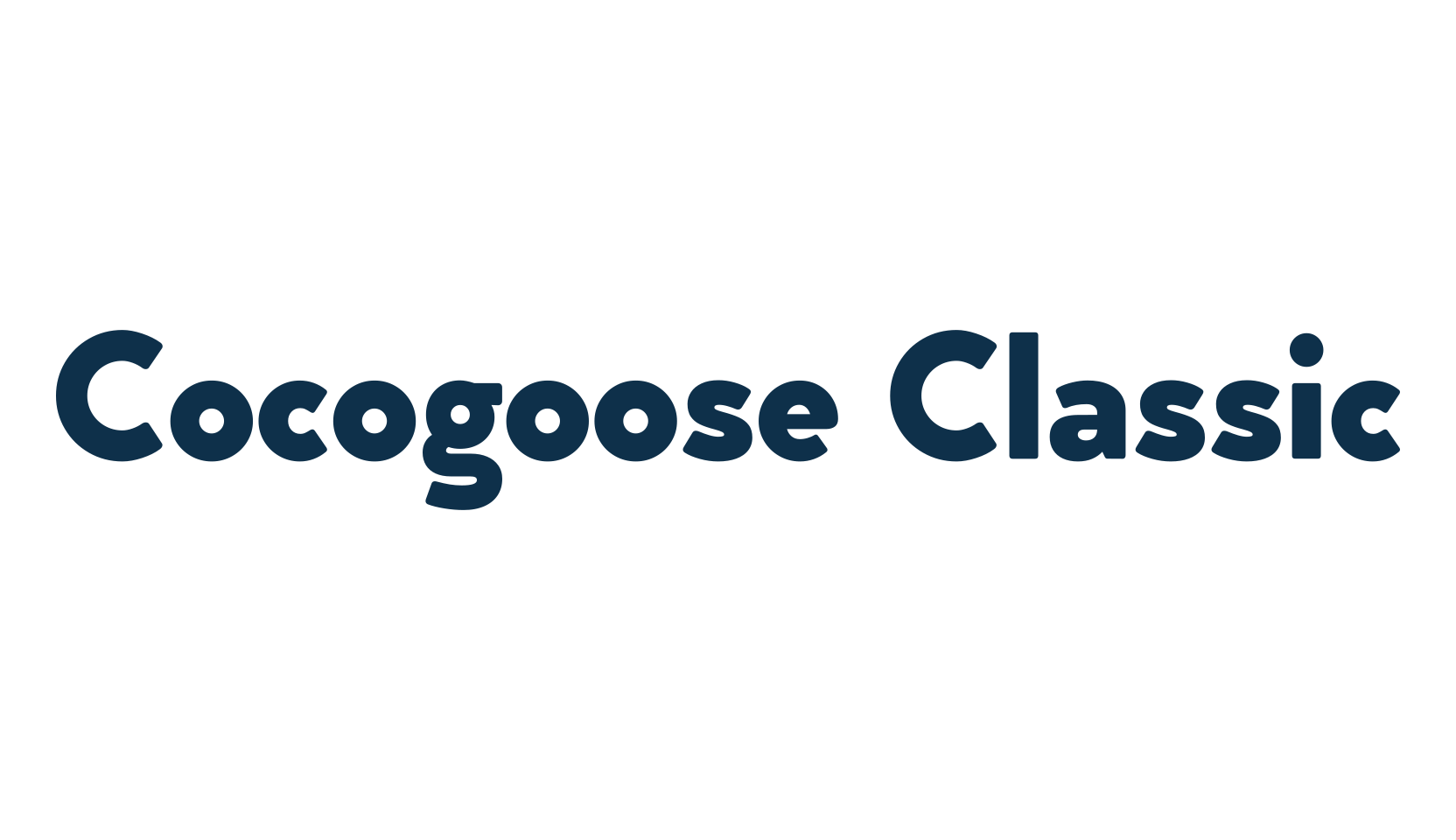 Cocogoose Classic, sans serif font preview
