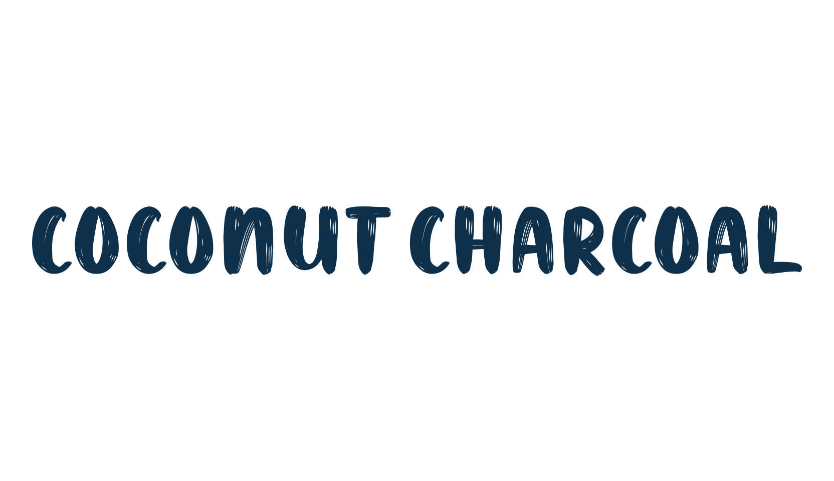 Coconut Charcoal, brush font preview