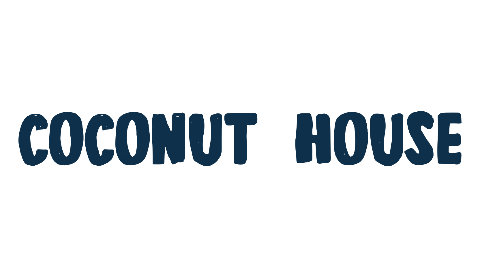 Coconut House, fancy cartoon decorative font preview