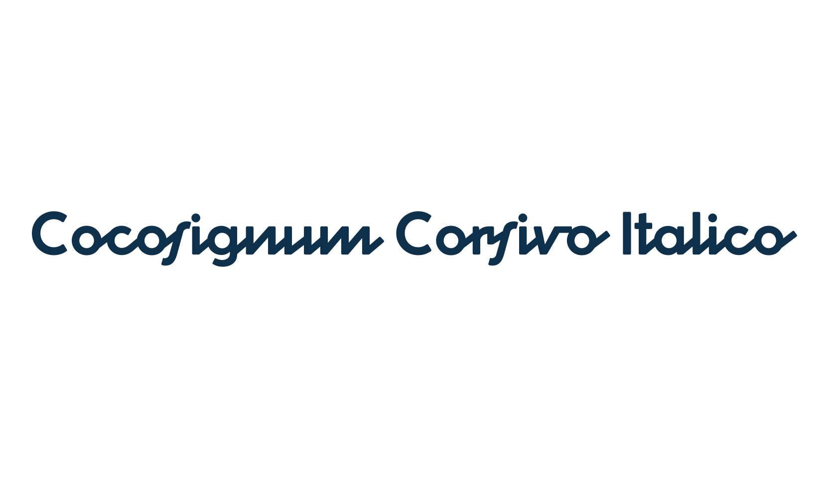 Cocosignum Corsivo Italico, fancy various decorative script calligraphy font preview