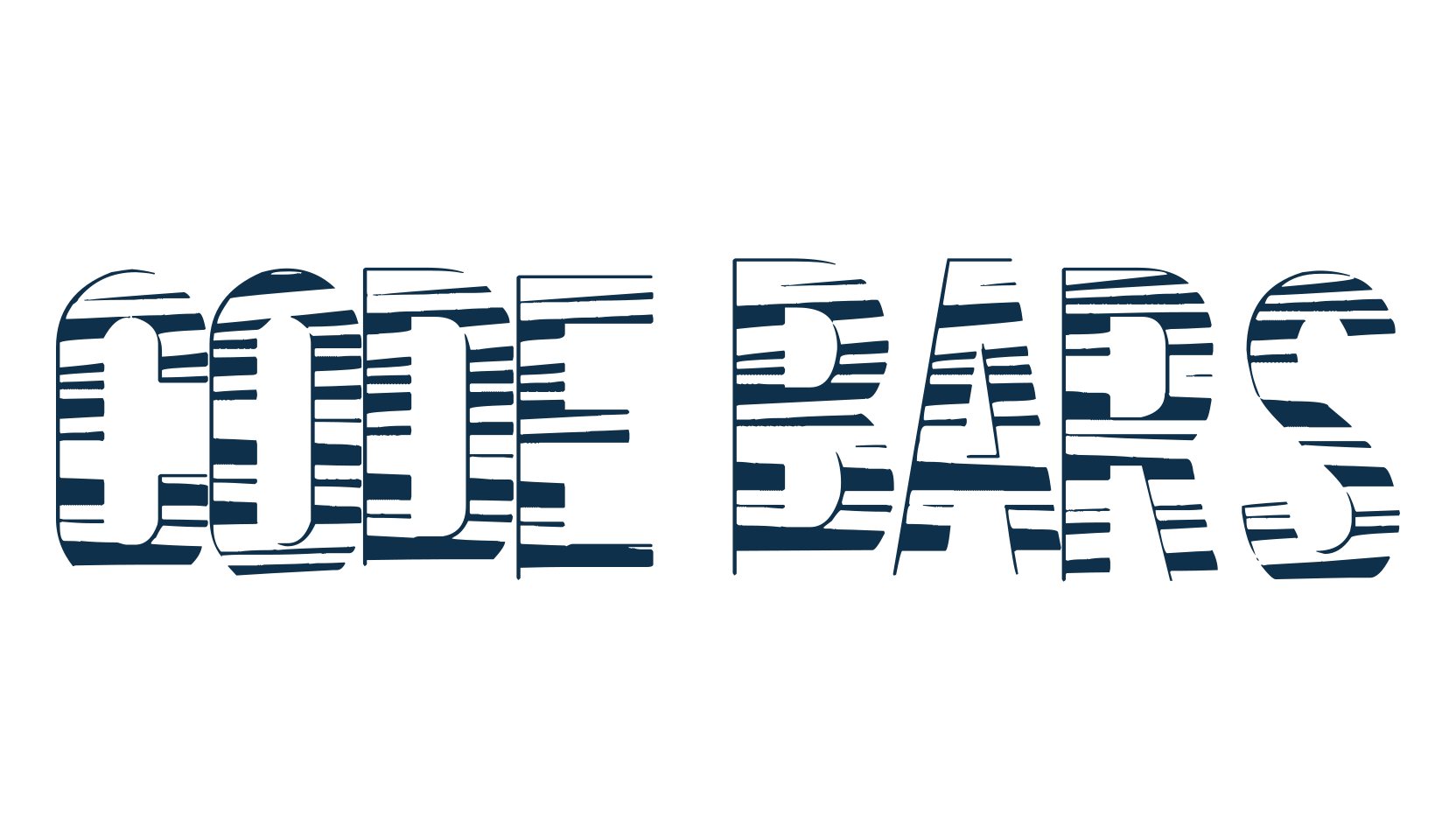 Code Bars, decorative font preview