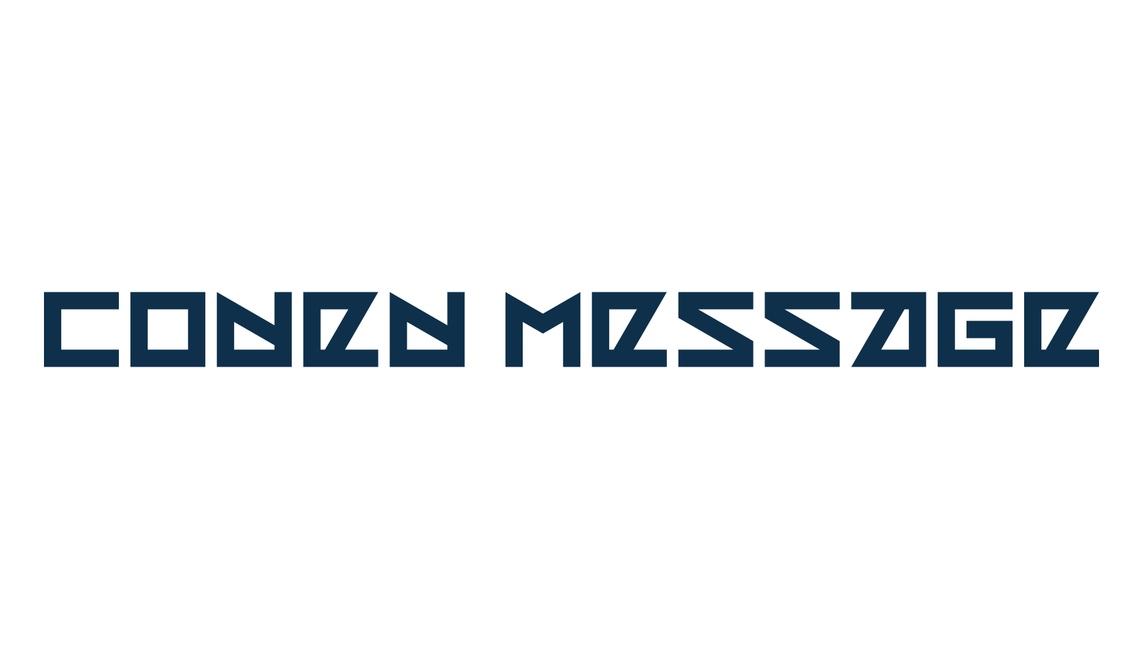 Coded Message, various font preview