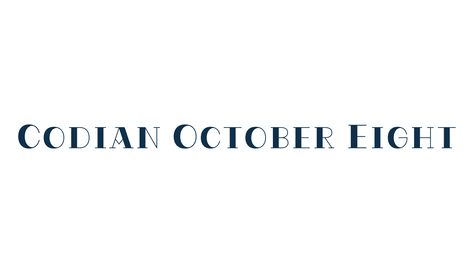 Codian October Eight, various font preview