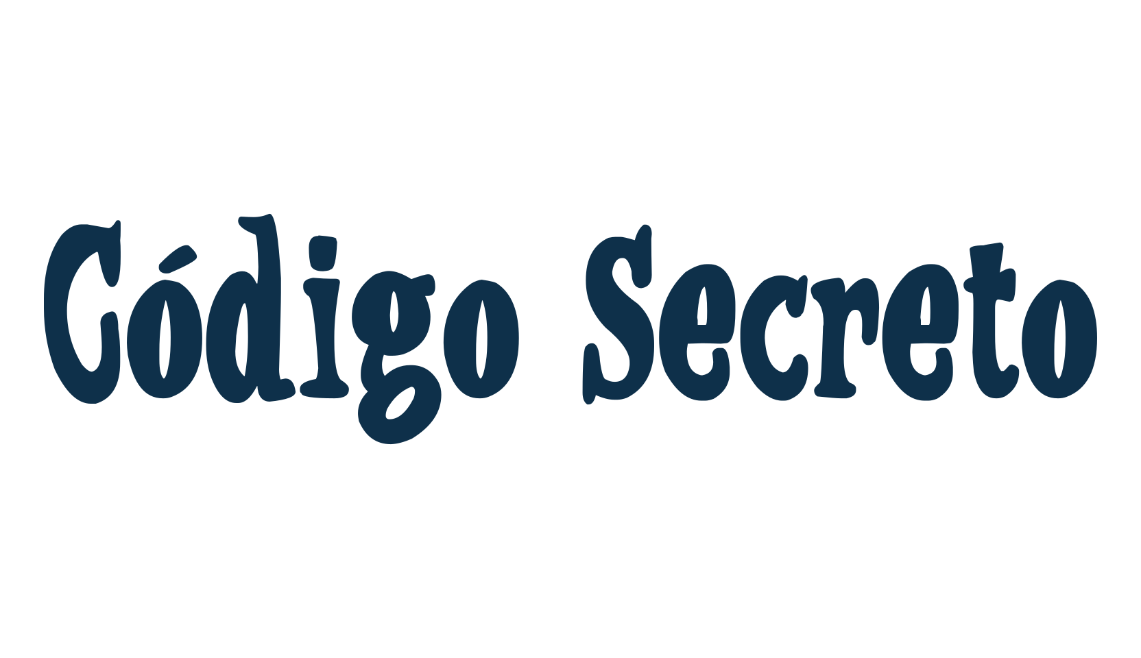 Código Secreto, cartoon font preview