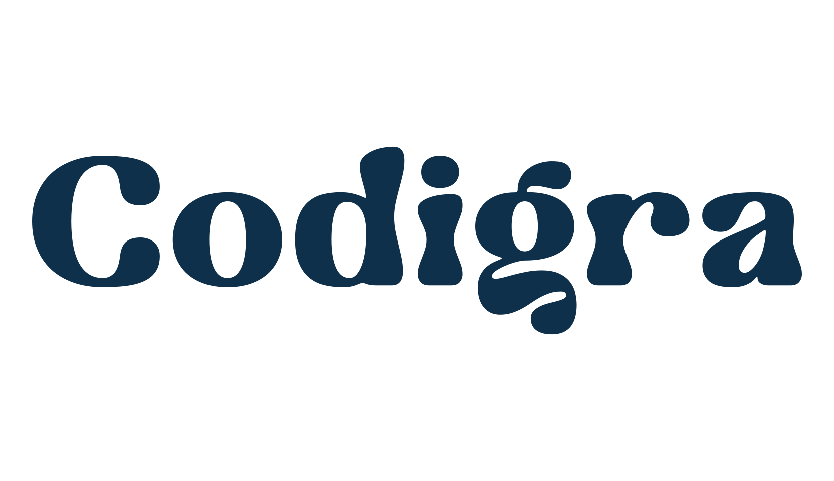 Codigra, retro font preview