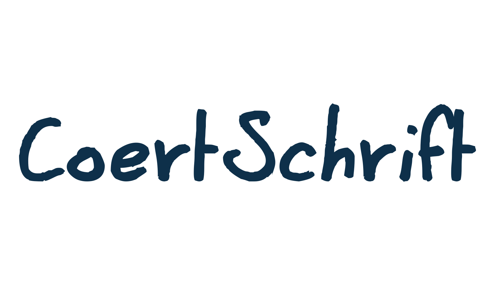 CoertSchrift, handwriting font preview