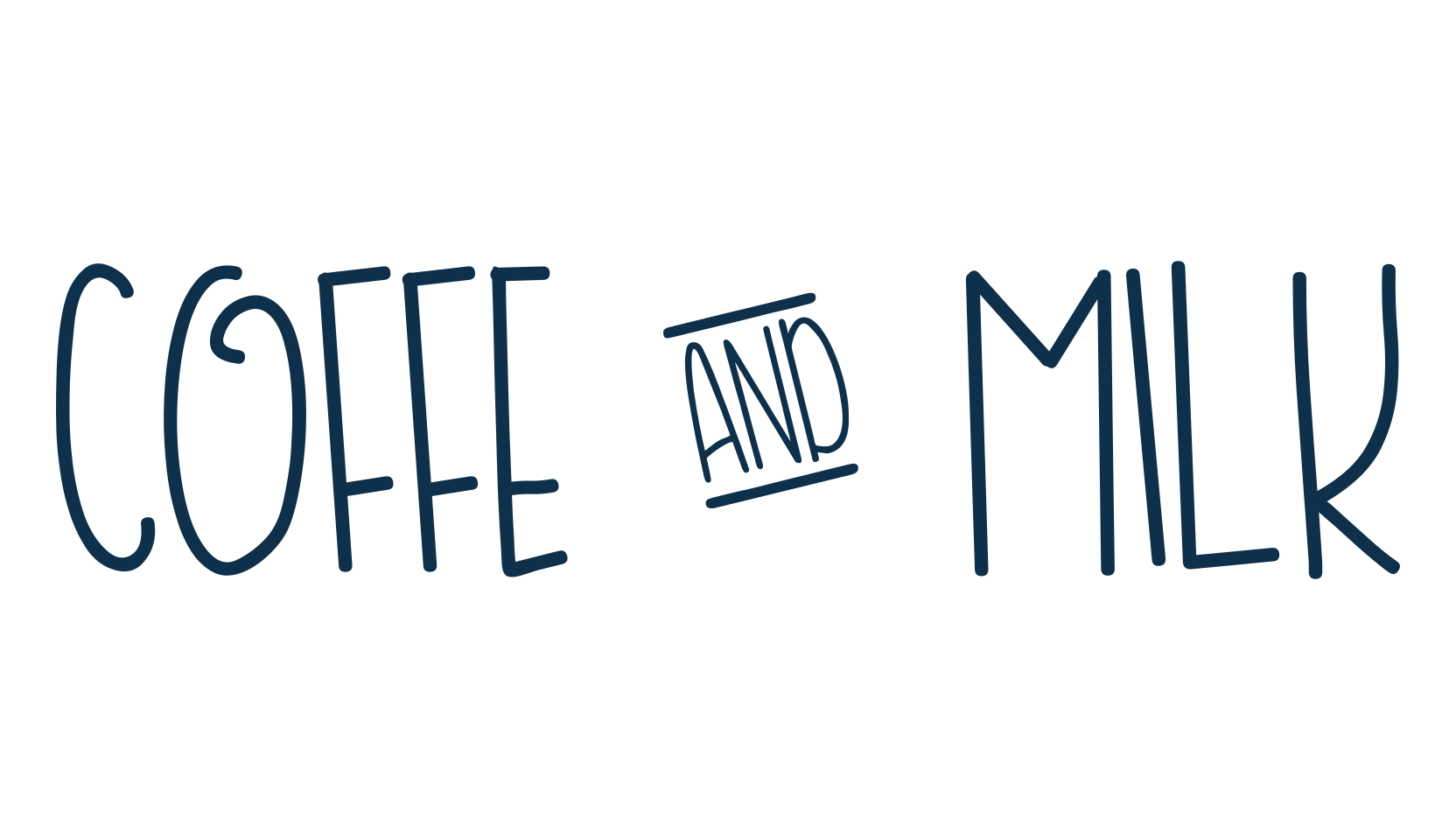 Coffe & Milk, script handwritten fancy decorative calligraphy font preview