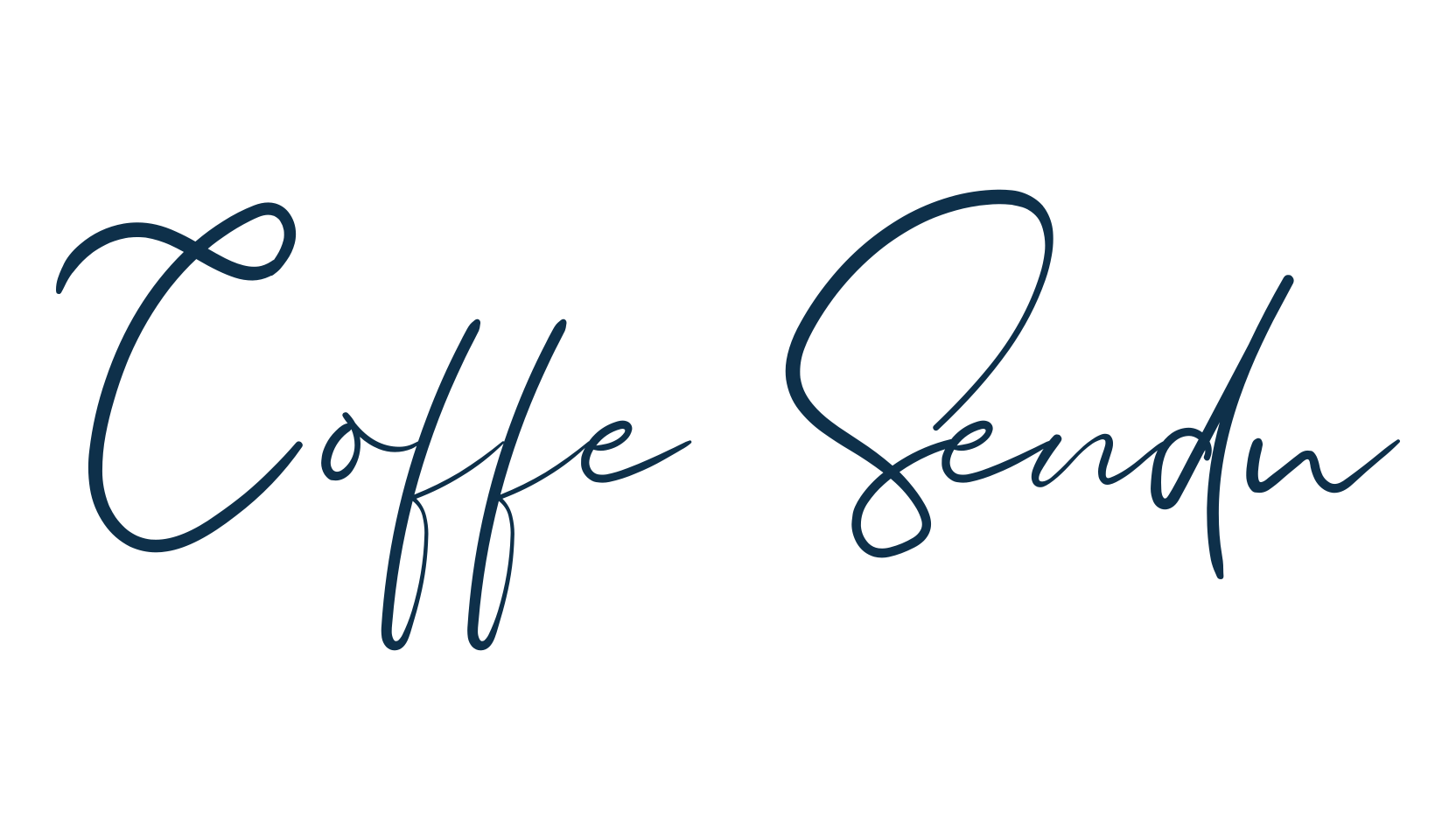 Coffe Sendu, script handwritten fancy decorative calligraphy font preview