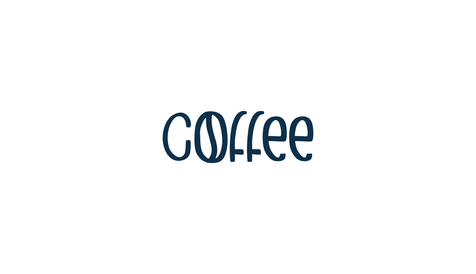 Coffee, fancy various decorative font preview