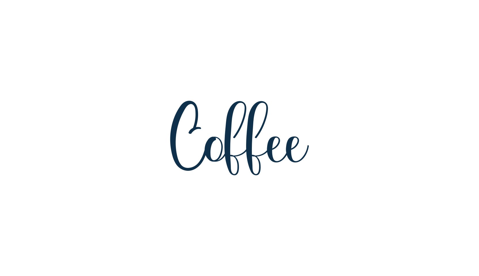 Coffee (coffee-3), handwriting font preview