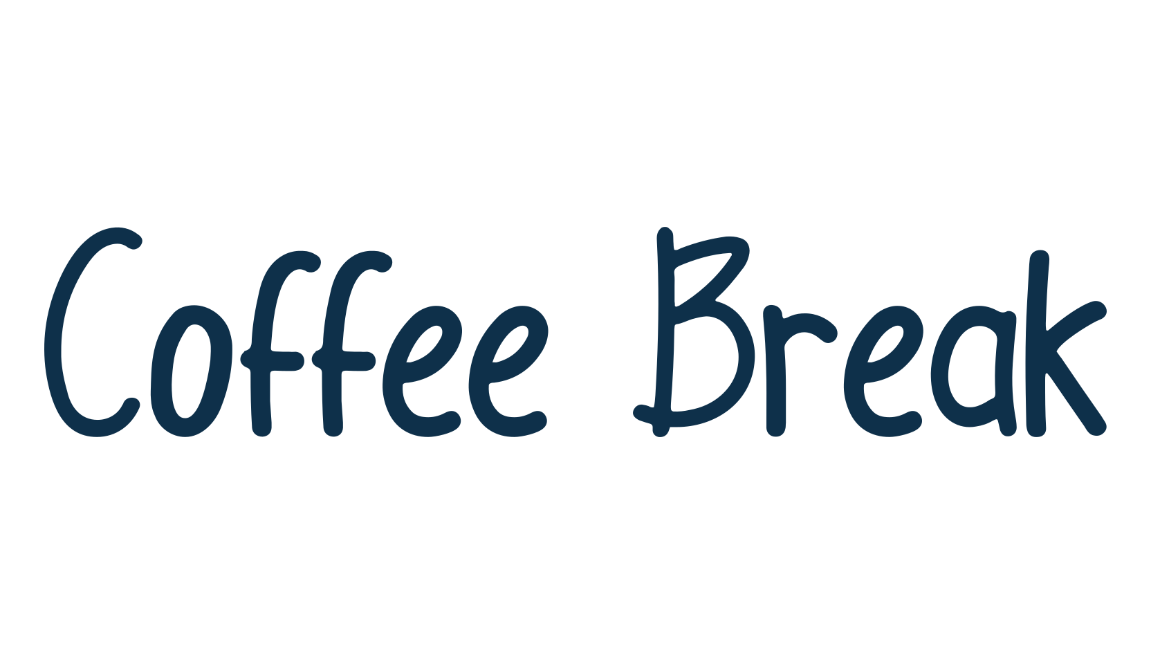 Coffee Break (coffee-break), handwriting font preview