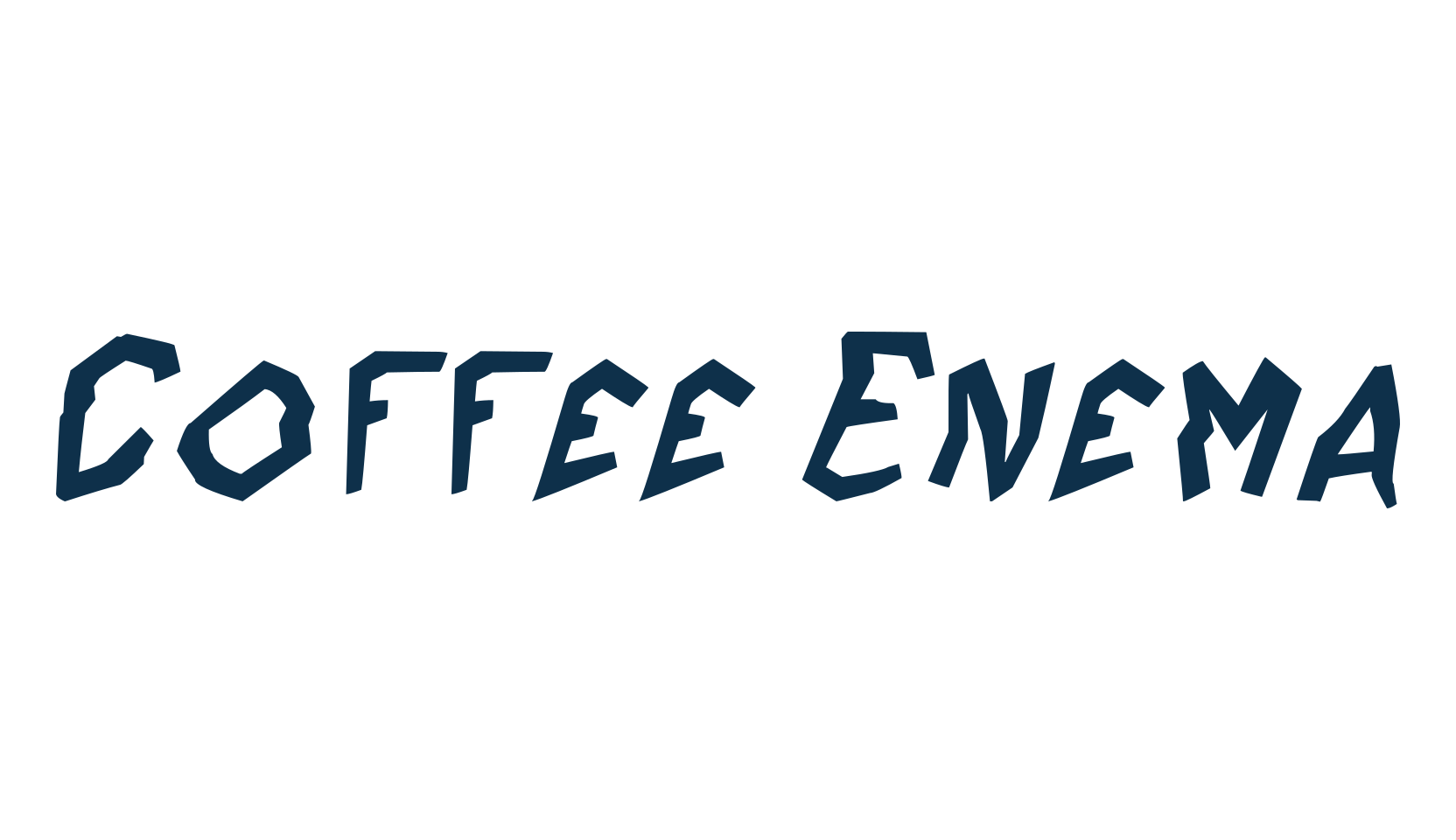 Coffee Enema, fancy cartoon decorative font preview