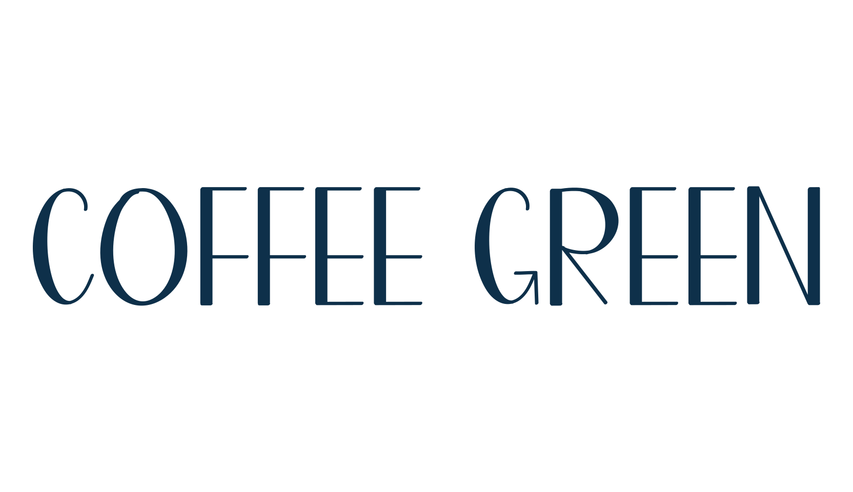 Coffee Green, various font preview