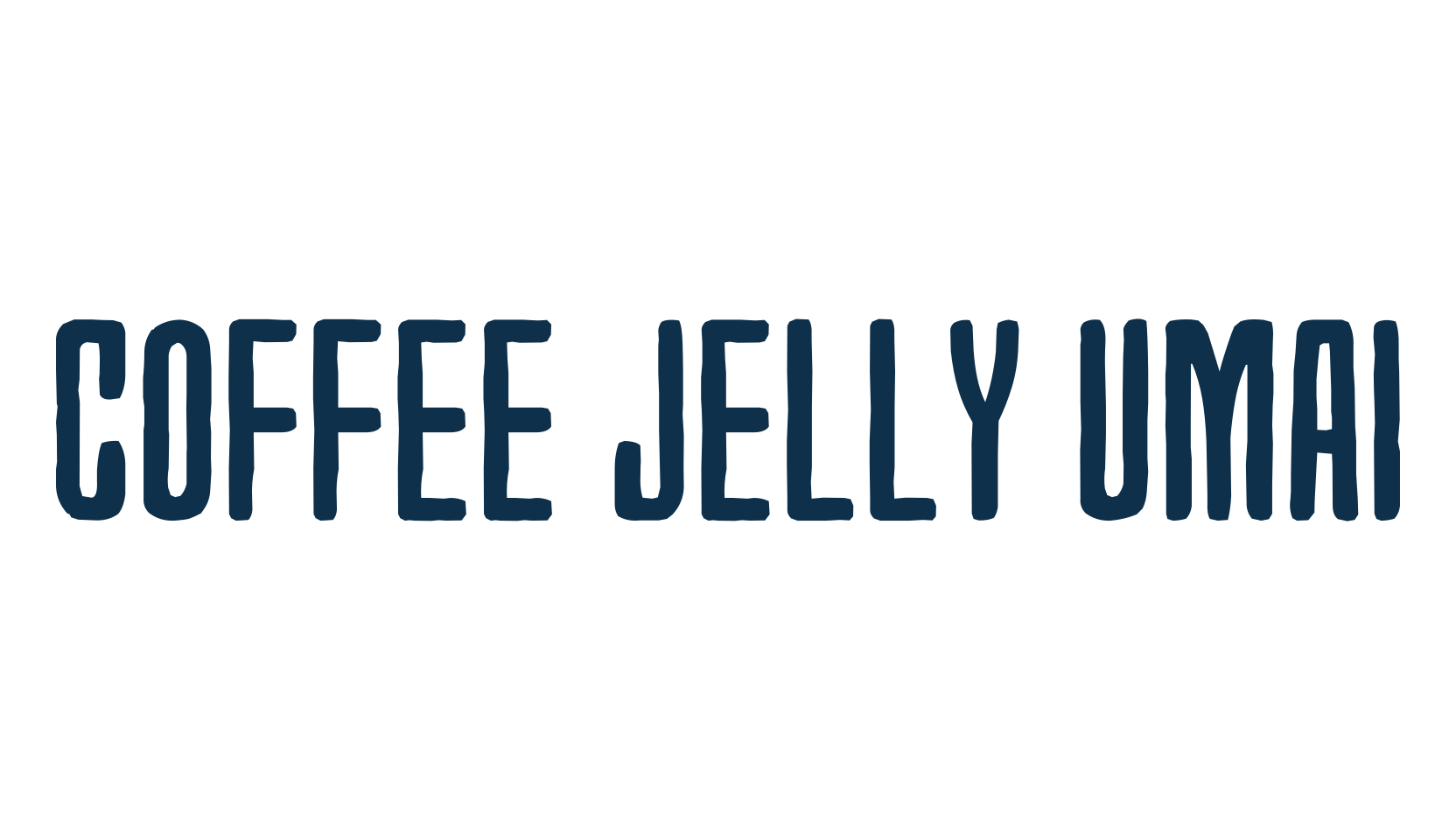 Coffee Jelly Umai, fancy various decorative font preview