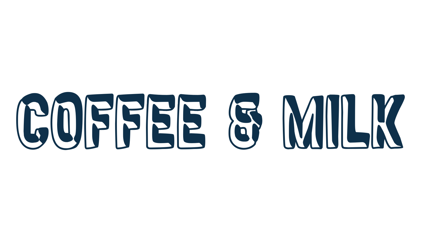Coffee & Milk, fancy various decorative font preview