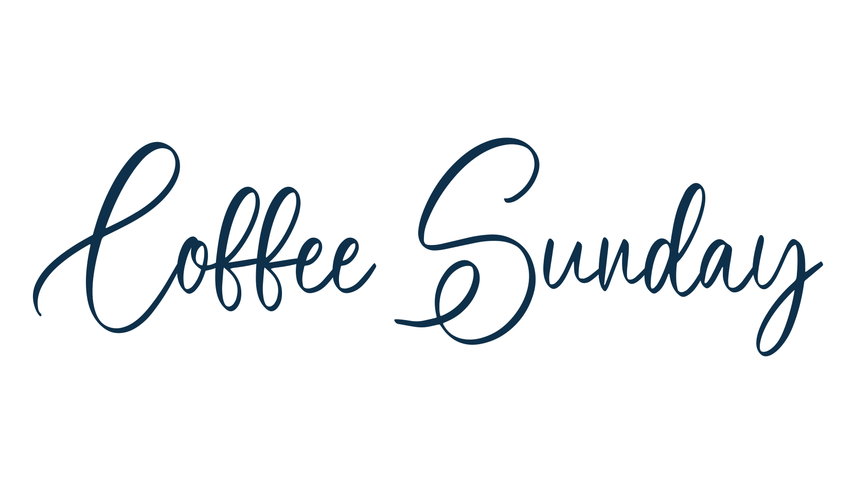 Coffee Sunday, calligraphy font preview