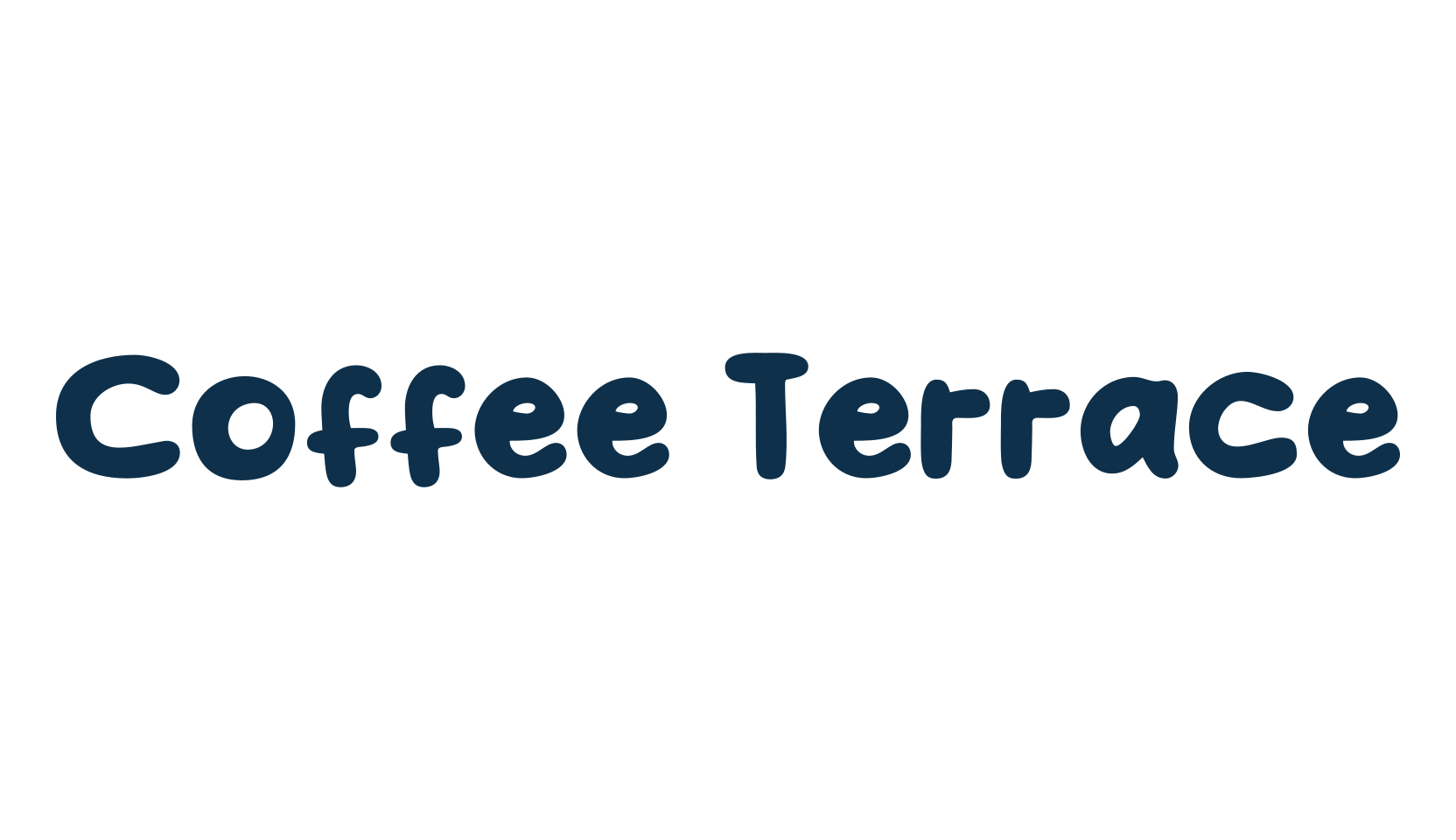 Coffee Terrace, fancy cartoon decorative font preview