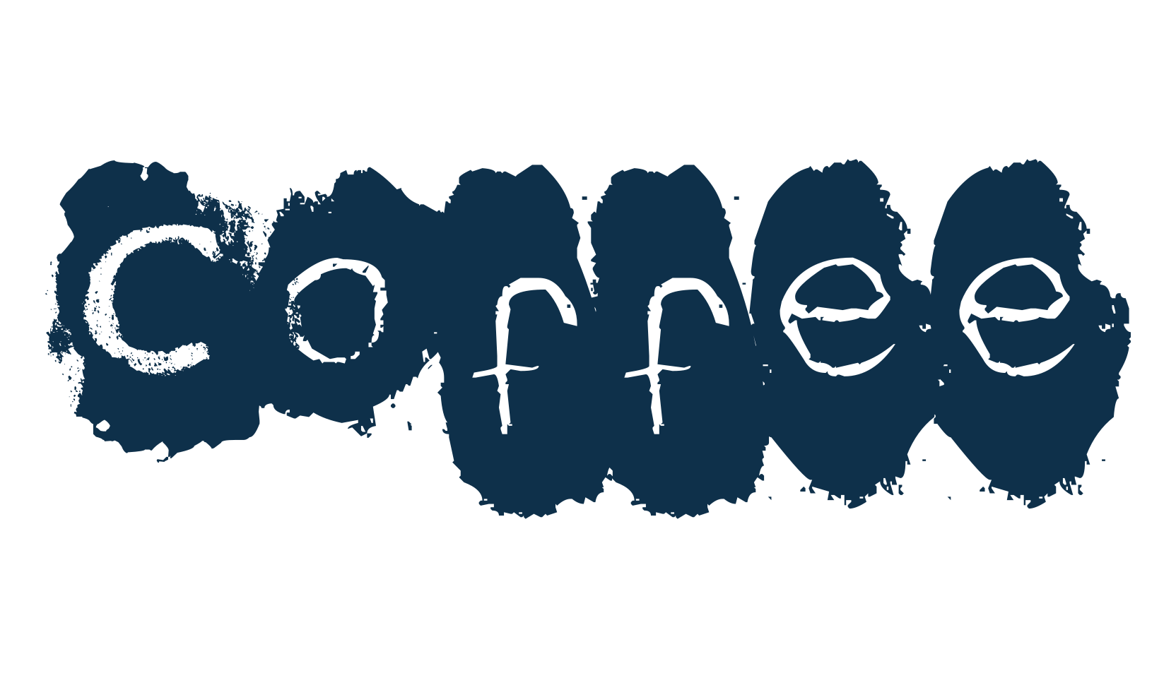 Coffee (coffee), fancy decorative font preview