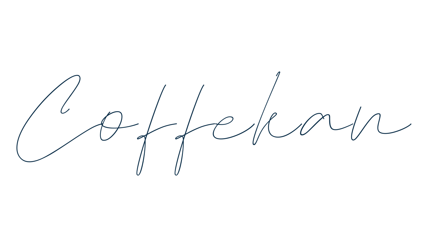 Coffekan, script handwritten fancy decorative calligraphy font preview