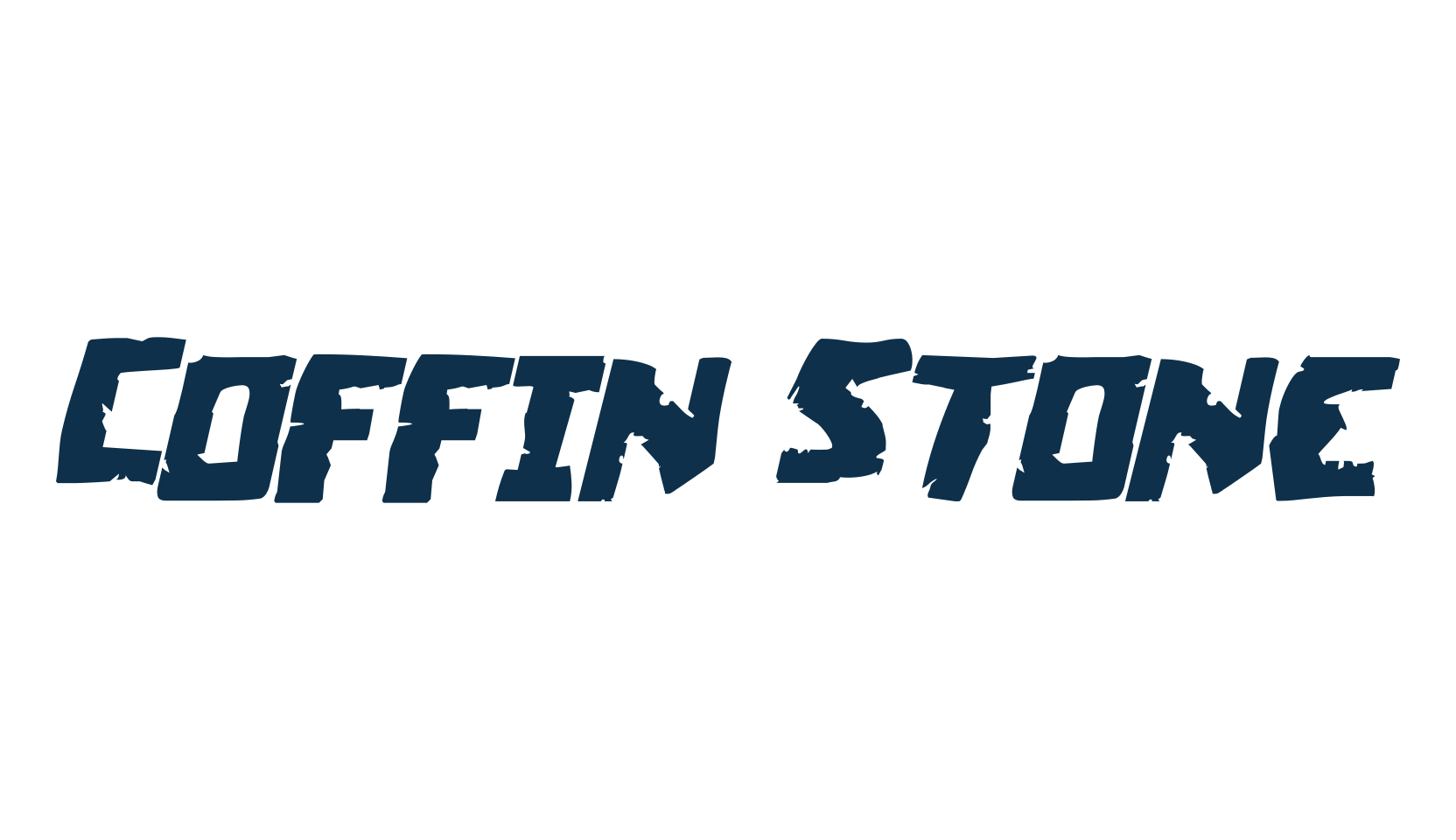Coffin Stone, display market font preview