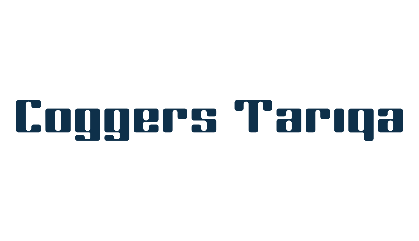 Coggers Tariqa, fancy various techno sci-fi font preview