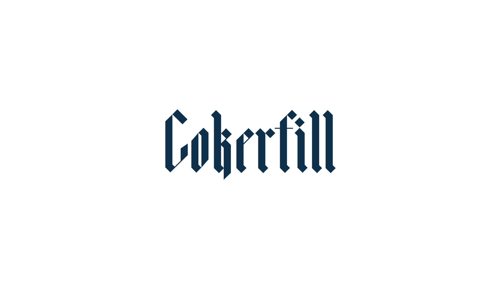Cokerfill, modern font preview