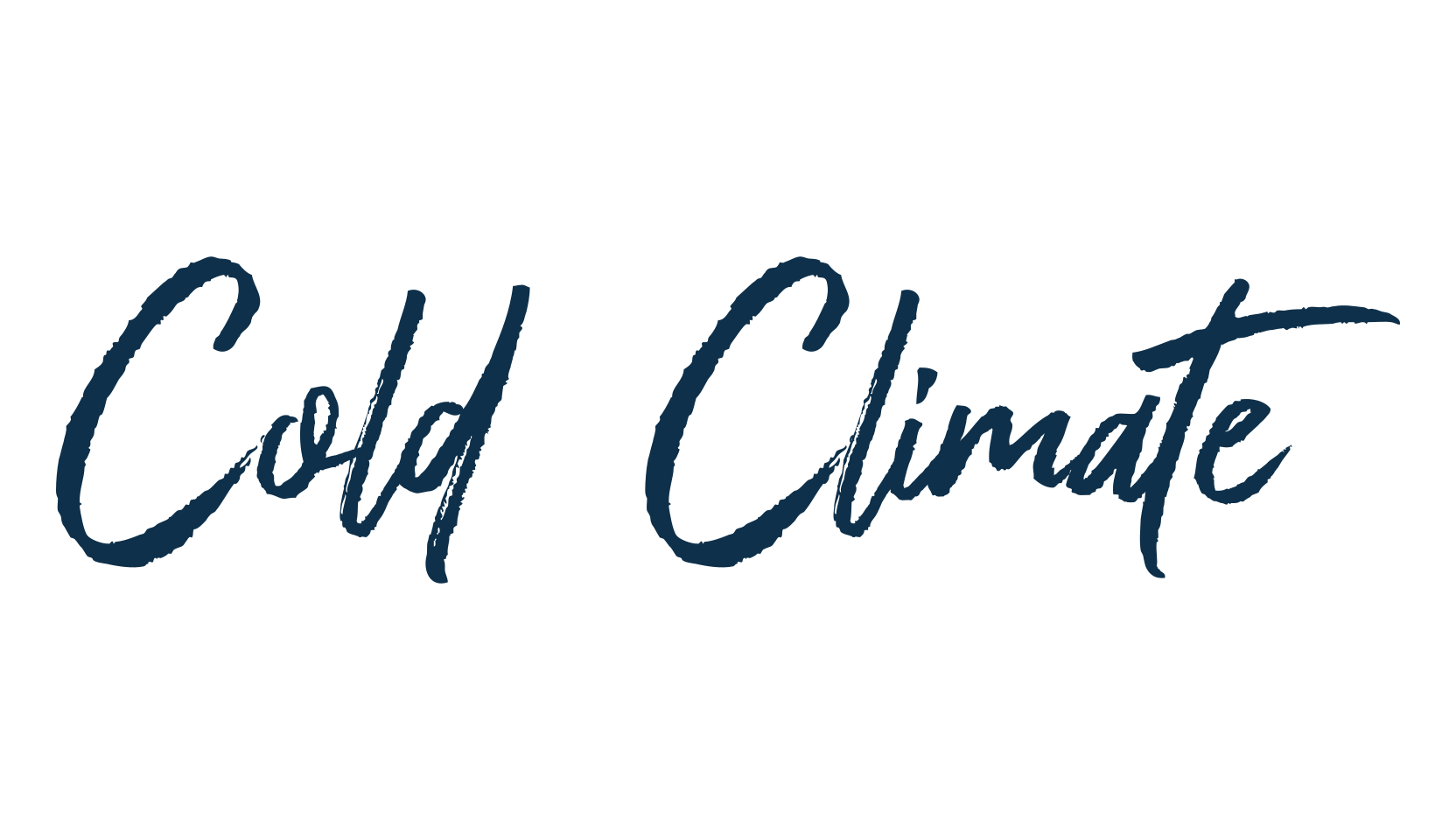 Cold Climate, brush font preview