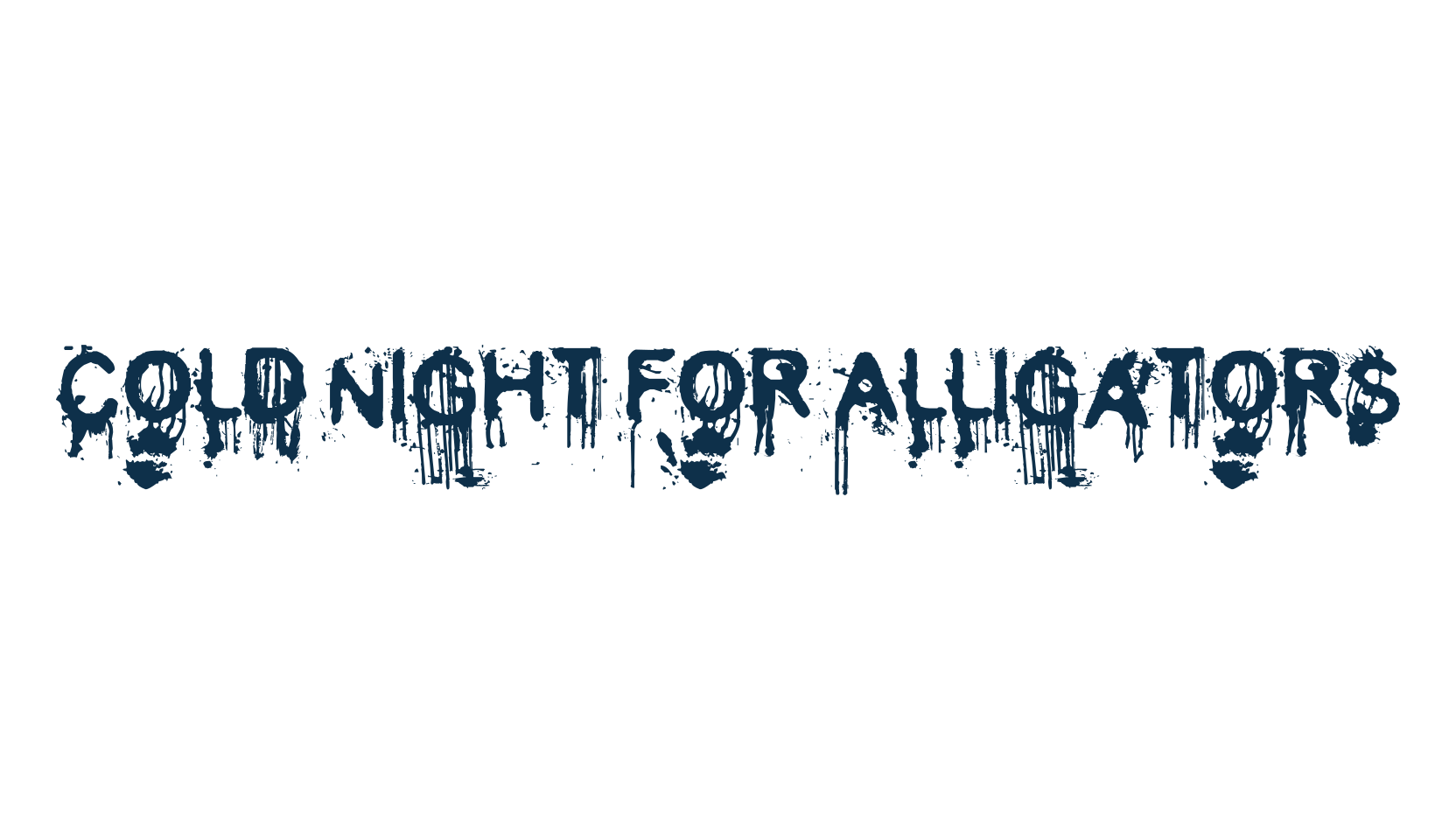 Cold Night for Alligators, halloween font preview