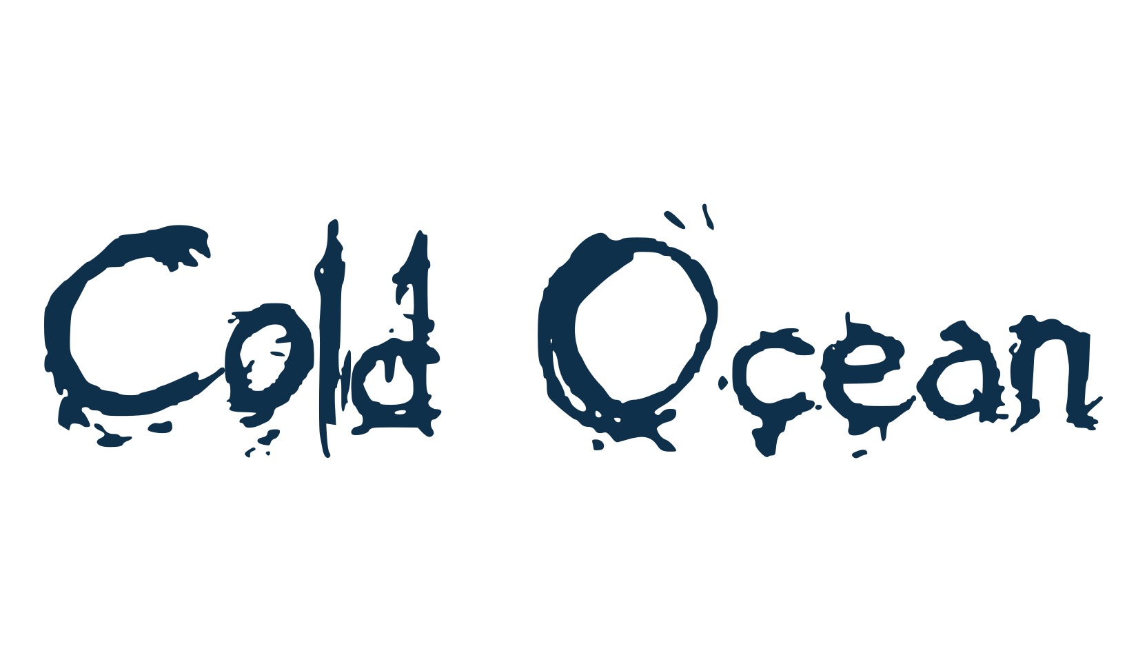 Cold Ocean, trash font preview
