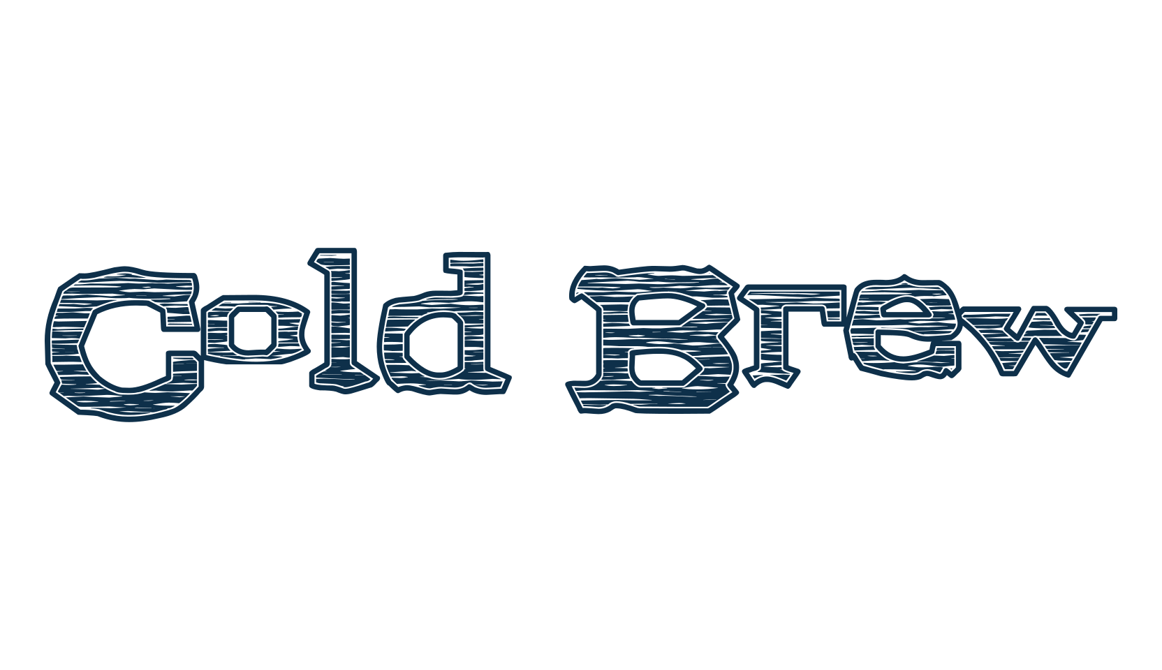 Cold Brew, western font preview