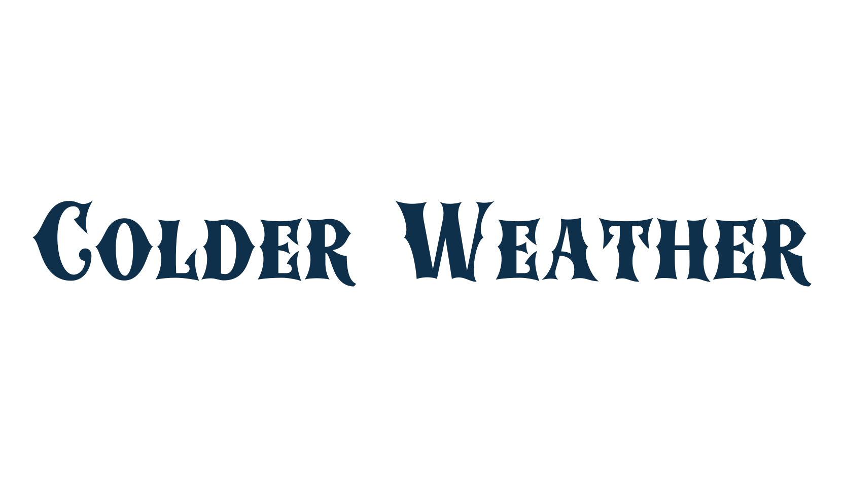 Colder Weather, fancy western decorative font preview