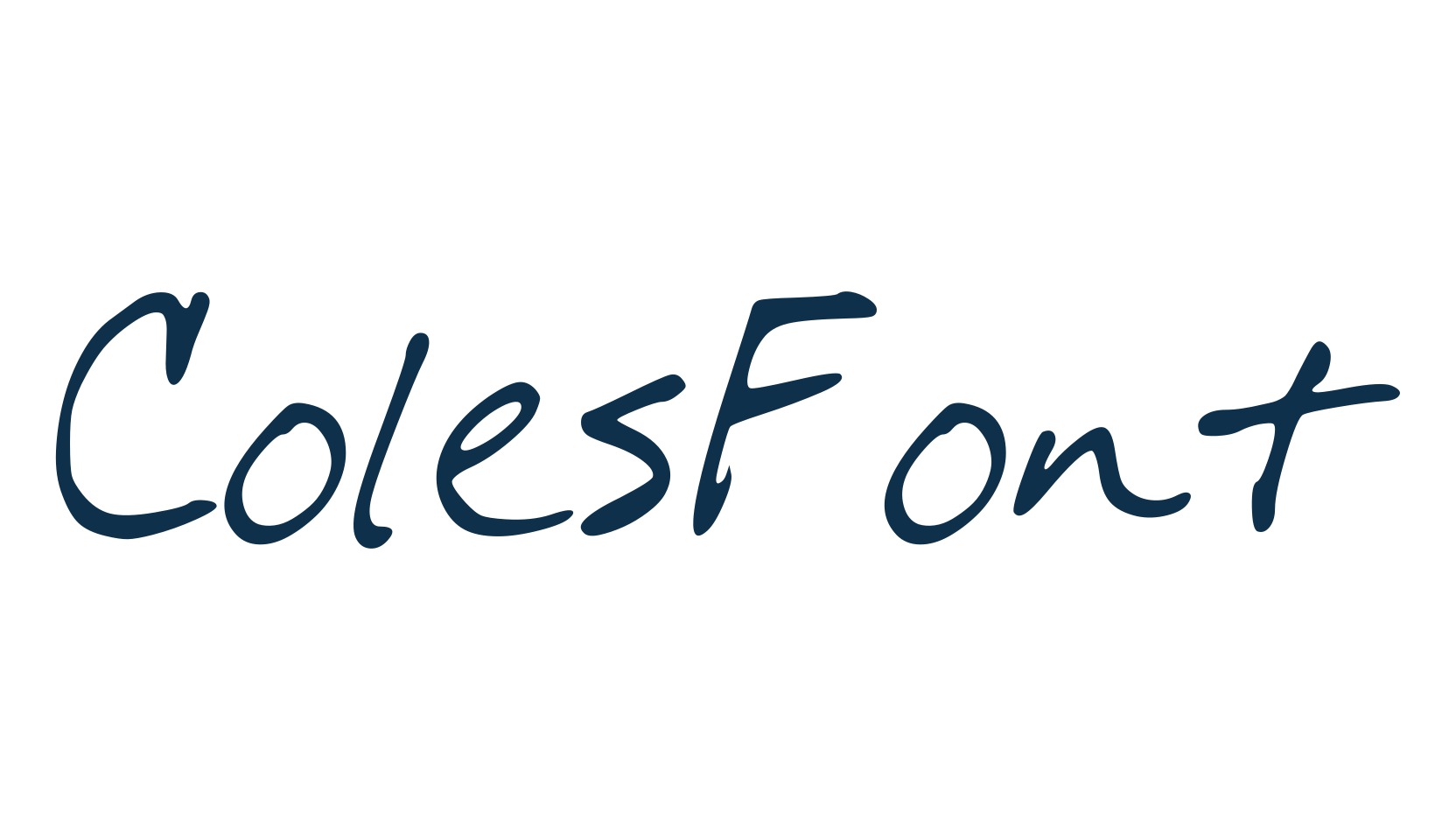 ColesFont, script handwritten fancy decorative calligraphy font preview