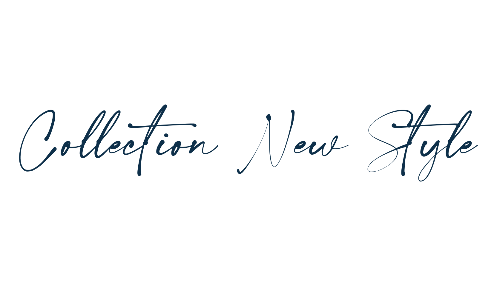 Collection New Style, handwriting font preview