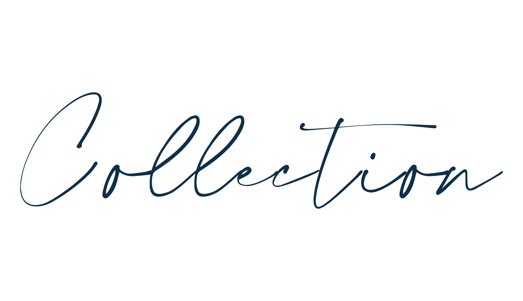 Collection, handwriting font preview