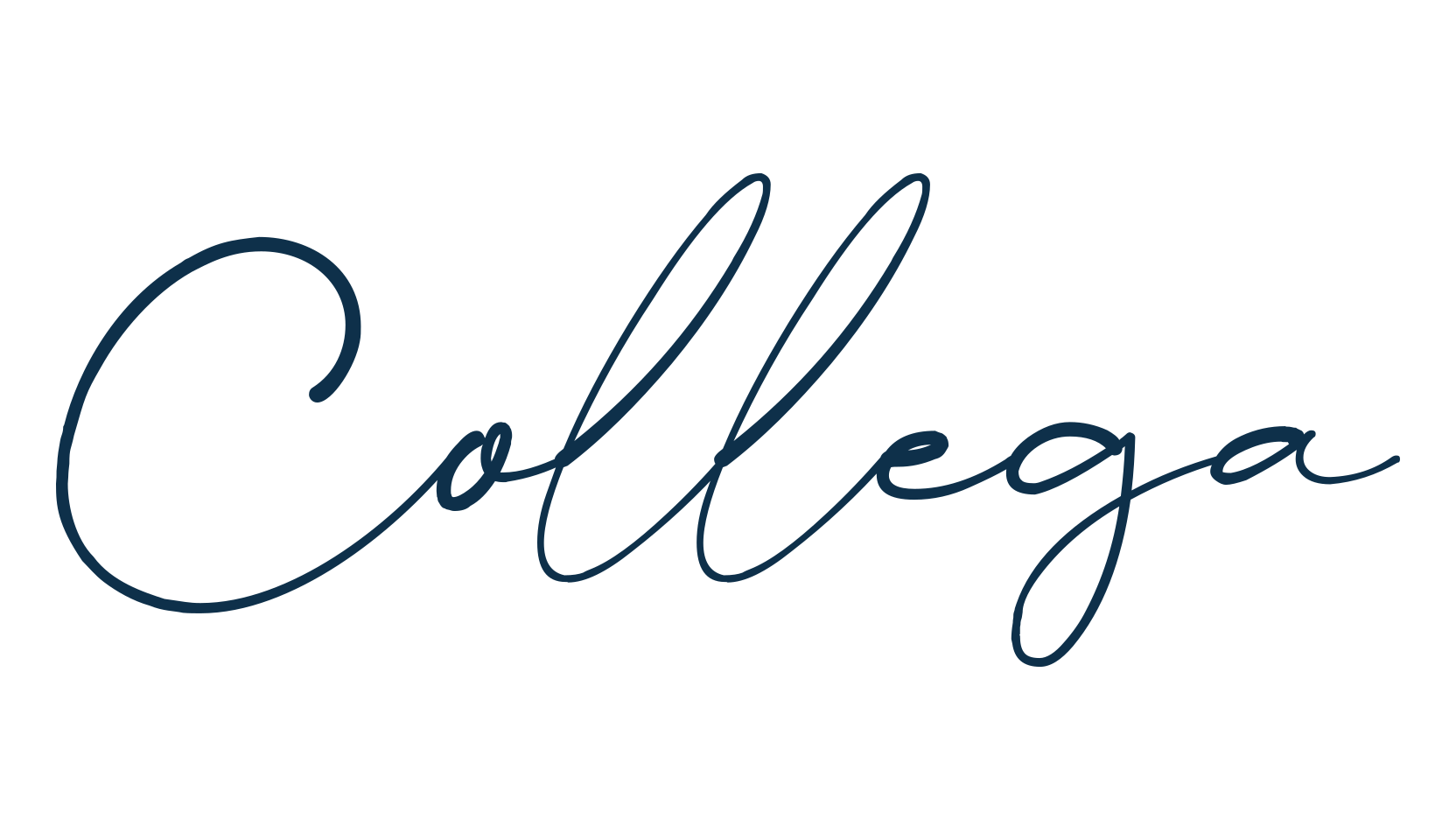 Collega, script handwritten fancy decorative calligraphy font preview