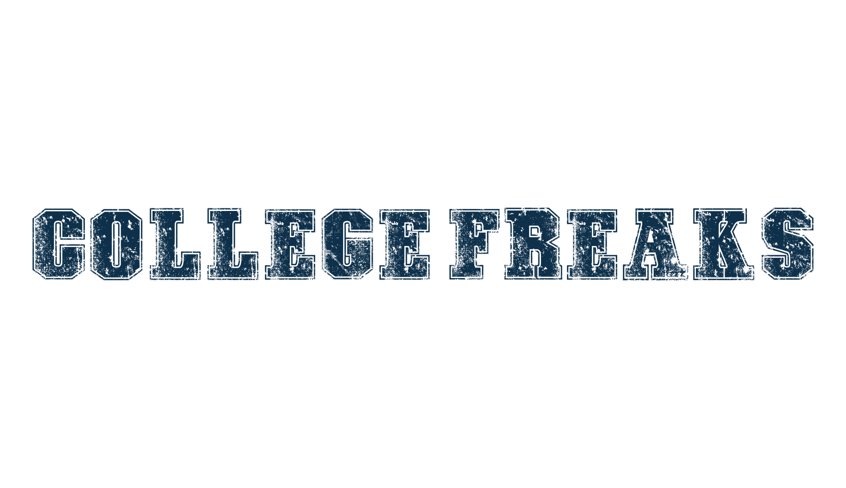 College Freaks, fancy old school decorative font preview