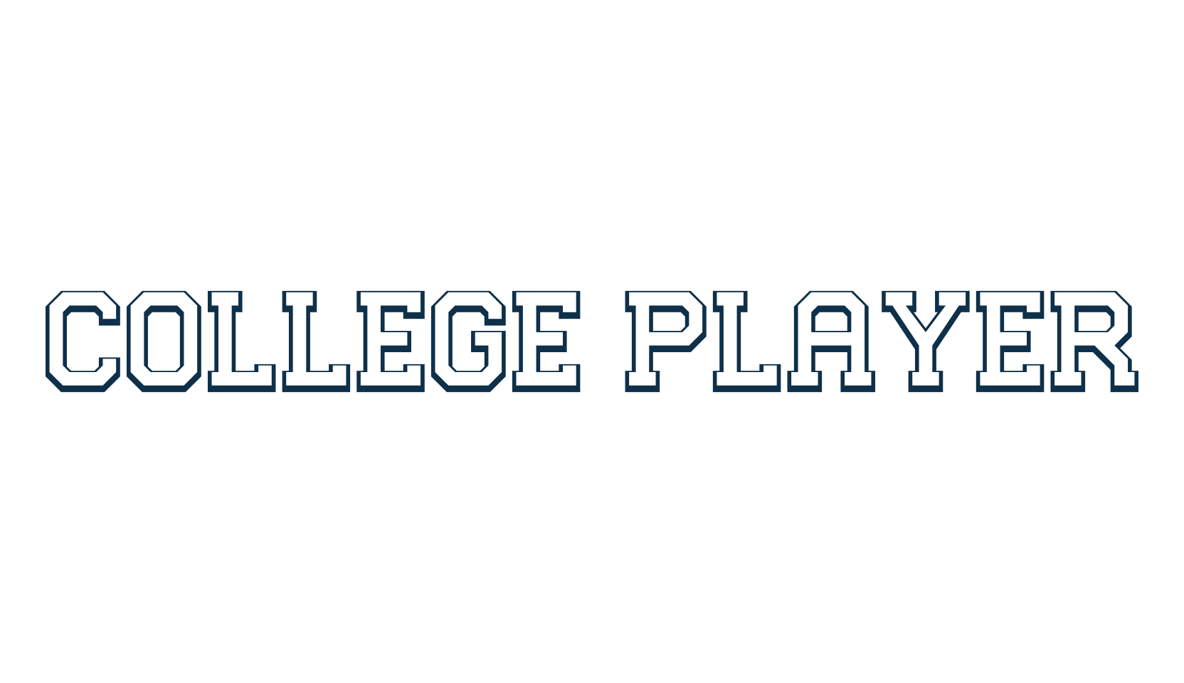 College Player, old school font preview