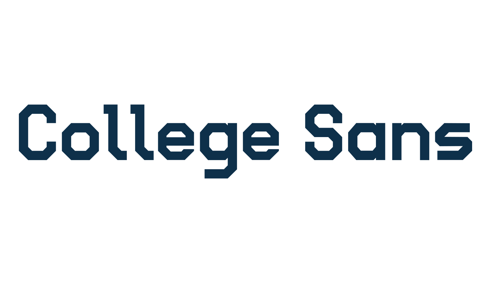 College Sans, fancy old school decorative font preview