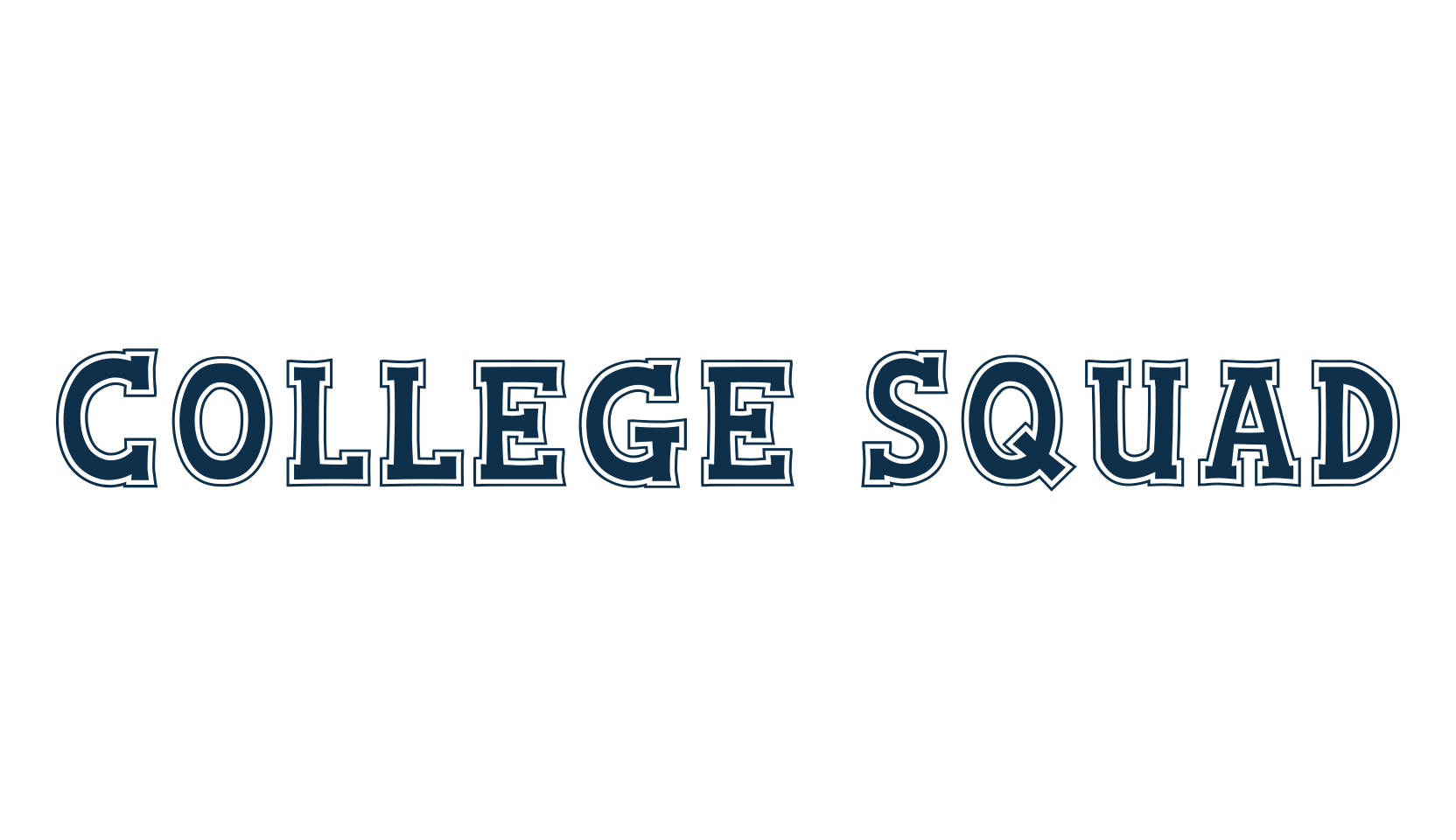College Squad, fancy old school decorative font preview