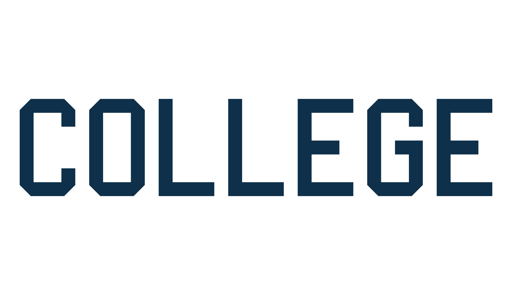 College, old school font preview
