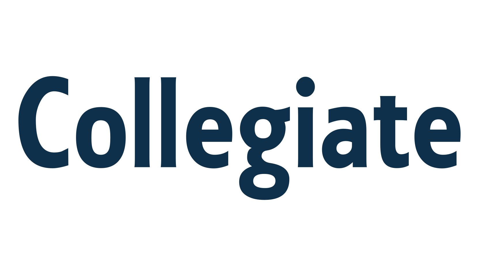 Collegiate, basic sans serif font preview