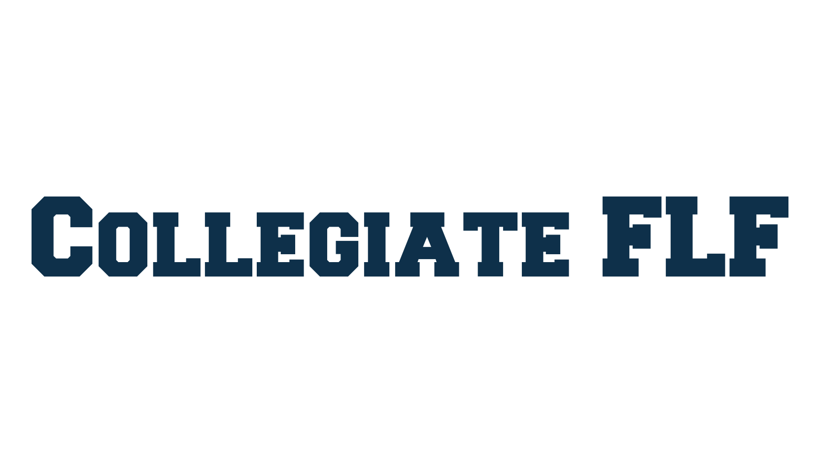 Collegiate FLF, old school font preview