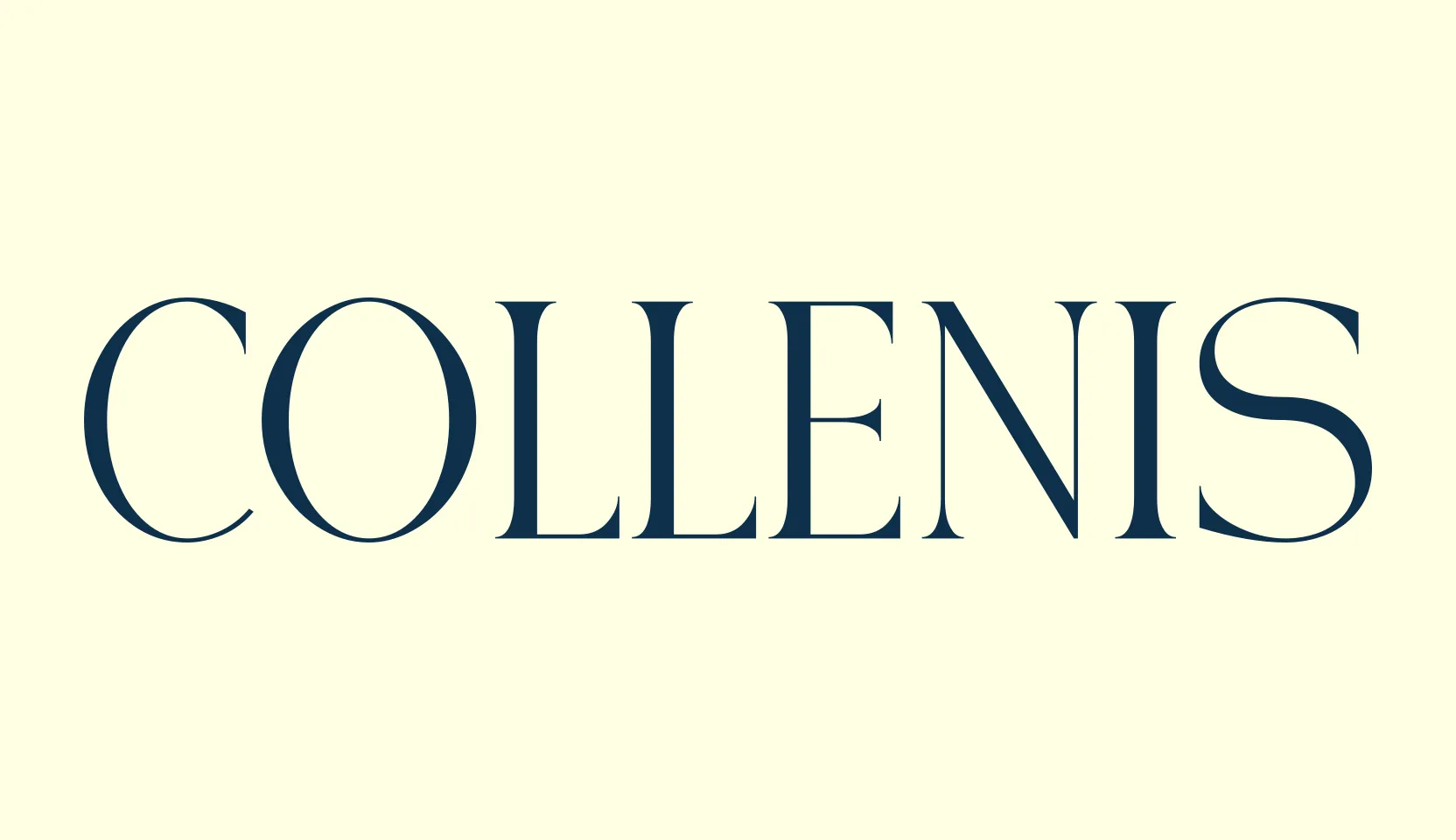 Collenis, basic serif font preview