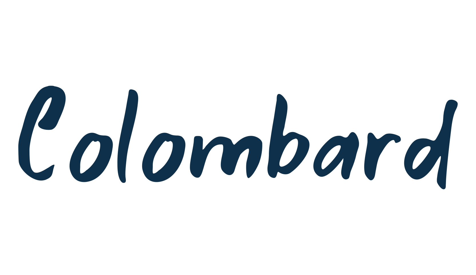 Colombard, script handwritten fancy decorative calligraphy font preview