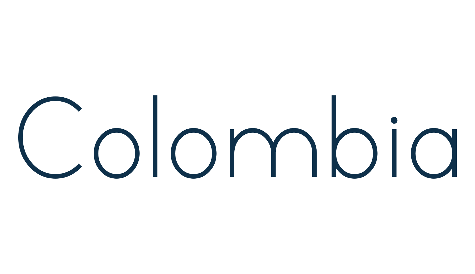 Colombia (colombia), basic sans serif font preview