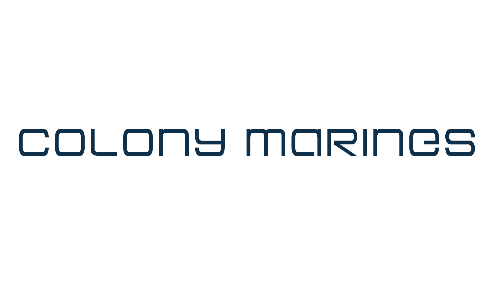 Colony Marines, techno sci-fi font preview