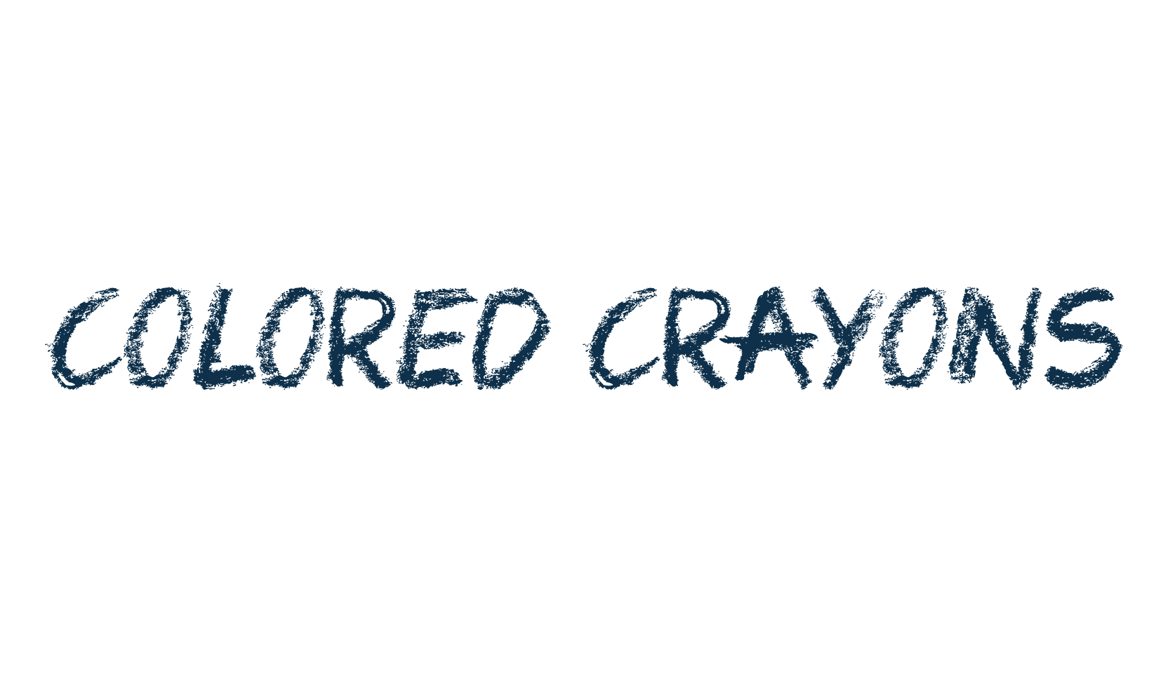 Colored Crayons, script trash fancy decorative calligraphy font preview