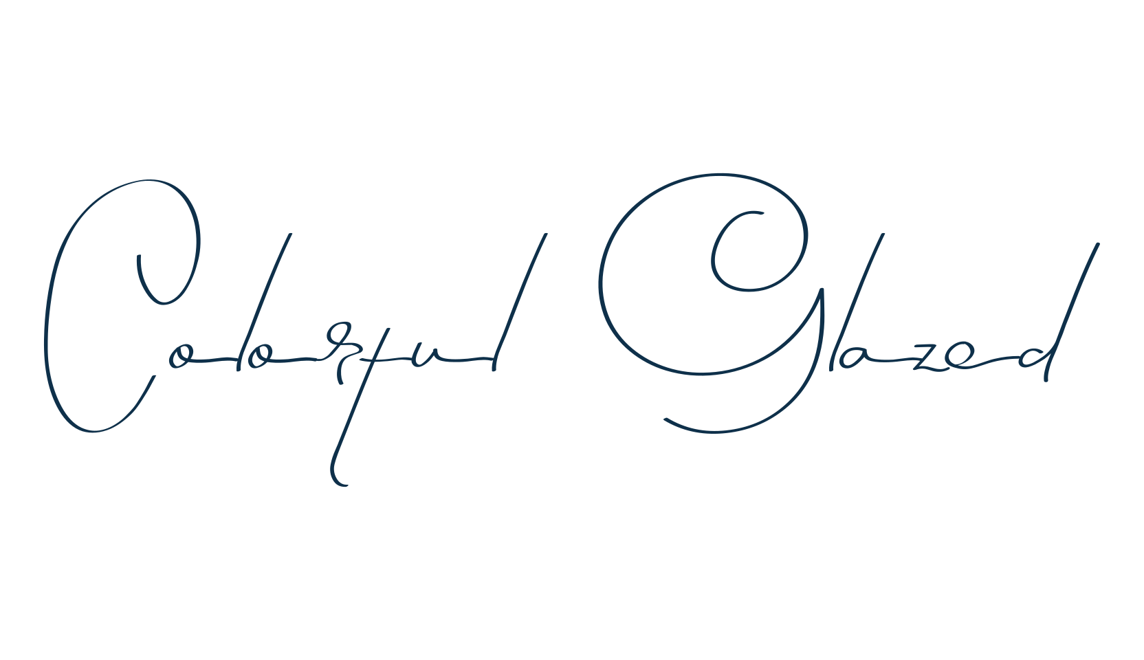Colorful Glazed, fancy decorative font preview