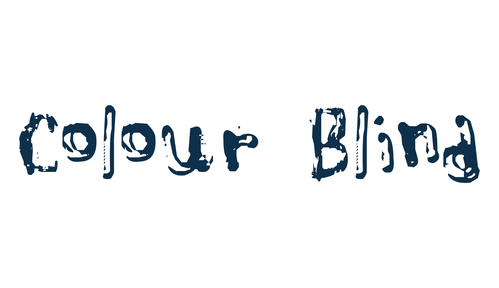 Colour Blind, destroy font preview